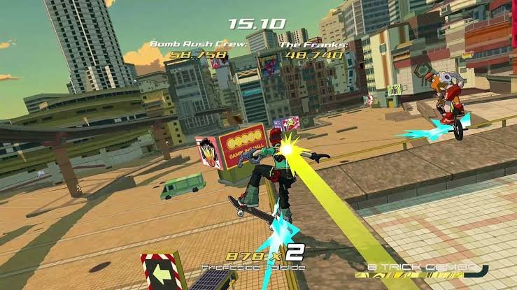 Bomb rush cyberfunk screenshot